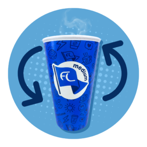 Blue FL Coffee Cup with Logo